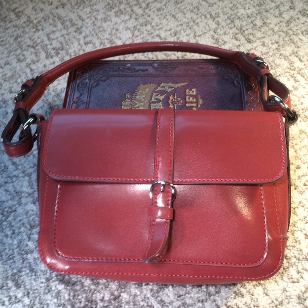 Red Leather Purse